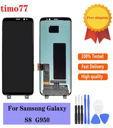 Original 100 Tested LCD Panels Display Touch Screen Digitizer Replacement Part For Samsung Galaxy S8 G950 G950A G950F G950T G950V3975467
