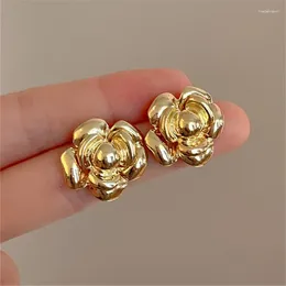 Stud Earrings XIALUOKE Gold Color Flowers Women Fashion Personality Girl Travel Party Wedding Jewelry