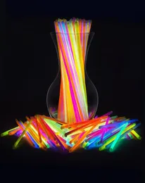 100pcs Glowstick Neon Party Fluorescente Braccialetti Collana Glow in the Dark Neon Sticks Christmas Party Supplies2511649