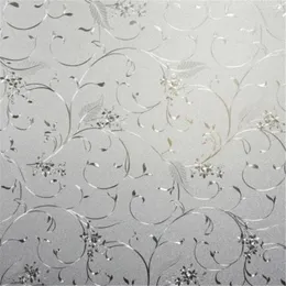 Window Stickers Funlife Pastoral Spring Full Garden Free Plastic Non - Static Electrostatic Frosted Glass Film Transparent Opaque Grilles