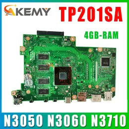 Moderkort anteckningsbok TP201S mainboard för Asus Flip Vivobook TP201 J201SA TP201SA Laptop Motherboard N3050 N3060 N3710 CPU 4GBRAM