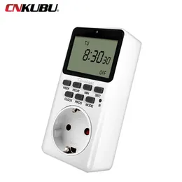 20 Групповая установка ЕС США UK Plug Electronic Digital Kitchen Timer выключатель неделя 12/24 часовые циклические программы