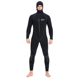 Yonsub Wetsuit 5mm M 15mm 7mm dykdräkt Män Neopren undervattensjakt Surfing Front Zipper Spearfishing 240407