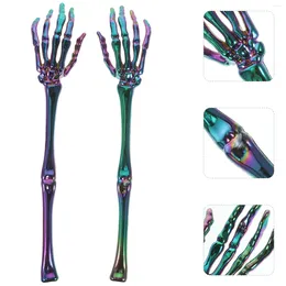 Spoons 2 Pcs Halloween Decore Hand Prop Venue Setting Props Goodie Plastic Hands Abs Stakes