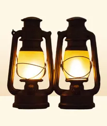 Portable Lanterns Remote Control Vintage Camping Lantern Led Candle Flame Tent Light Battery Operated Kerogen Lamp Table Night9390818