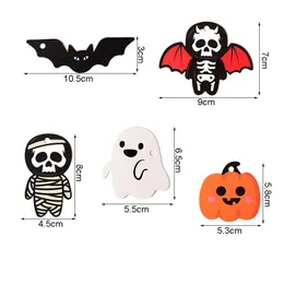 50pcs Halloweenowe tagi prezentowe z konopiami z konopiami Pumpkin Ghost Paper Card