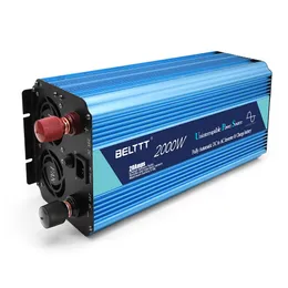 UPS العاكس مع شاحن 3000W 4000W 6000W DC 12V 24V إلى AC 220V 230V محول موجة الجيب النقي قبالة شبكة للمنزل