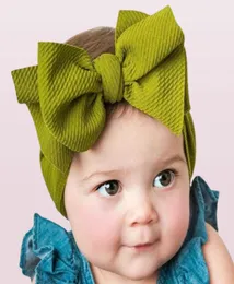Baby Girls Big Bow Cross Stirnbänder Kinder Haar Bögen elastischer Kopfbedeckungskopfschmuck Haar Band Headwap Turban Knoten Haarzubehör3850326