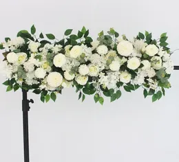 100cm DIY Wedding Flower Wall Arrangement Peonies Rose Rose Artificial Flower Row Decoração de Ferro de Ferro de Casamento Arco de Cenário5547928