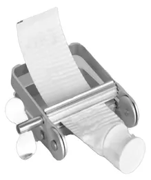 2018 Aluminium Manual Tandkräm Dispenser Tandpasta Tube Squeezer Badrumstillbehör Hårfärgade rör Rolling Squeezer Tools1061116