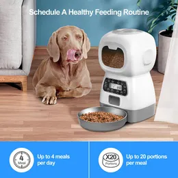 1PC UK Plug/USB Automatic Pet Feeding Intelligent Remote Control Cat And Dog Feeding Machine Timing Quantitative Food Machine