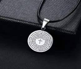 Anhänger Halskette Modyle 2021 Lederkette Silber Farbgebet Halskette für den katholischen Schmuck von Menschen, Großhandel 8208481