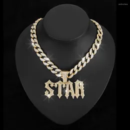 Hänge halsband tillverkare gränsöverskridande stjärna brev nisch personlighet design street hip hop kuba halsband smycken