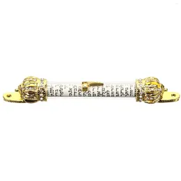 Gardin Bible Crown Scroll Metal Door Side Mezuzah för judiska gåvor Hannukah Delicate Höger hem