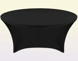 Taça de mesa redonda de spandex Tocada de mesa de mesa alta tampa de mesa de mesa para mesa de coquetel Evento de casamento de casamento El buffet7866207