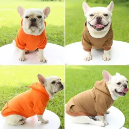 Ucuz Köpek Hoodie Kış Pet Palto Köpek Kıyafetleri Küçük Orta Köpekler İçin Sıcak Kazak Sweatshirt Fransız Bulldog Kostüm Kıyafet Perro