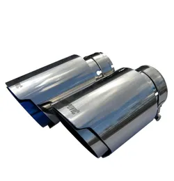 Car Universal Akrapovic Stainless Steel Exhaust Tip with Silver or Burnt Blue Color End Pipe for Audi VW Golf Parts7097339