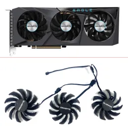 التبريد الجديد 3pcs مروحة التبريد PLD08010S12HH GA81S2U 78MM 4PIN RADEON RX 6600 GPU FAN FOR GIGABYTE RADEON RX 6600 EAGLE FALCON CARD