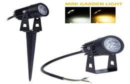 9W Mini LED Bahçe Işıkları Peyzaj Aydınlatma Waterpoof Açık Işık Fikstürü DC12V 85265V Beyaz Sıcak White3402748