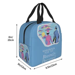 Handbook For The Recently Deceased Insulated Lunch Bag Lunch Container Beetlejuice Horror Movie Tote Lunch Box Food Storage Bags