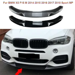 Para BMW X5 F15 M 2014 2015 2016 2017 2018 Sport MP Front Bumper Chin Lip Protector Spoilers CANARDOS Difusor Kit Splitter