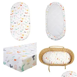 Changing Tables Baby Diaper Pad Cartoon Printed Cradle Er Born Mattress Crib Sheet Bedding 210312 Drop Delivery Kids Maternity Diape Dhwyl