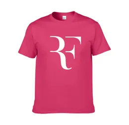 Новый Roger Federer RF Теннис Tennis Tens Men Men Cotton Completemed Perfect Print Muds Tshir