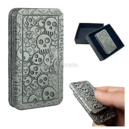 Dekompression Spielzeug Dekompression Spielzeug Custom EDC Haptic Zappet Haptic Münze Stress Relief Magnetic Fidget Slider Skull Metal Zappet Toys 240412