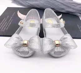 Mini Summer Baby Girl Sandals Bowtie Shoes Pvc кожа маленькие детские сандалии