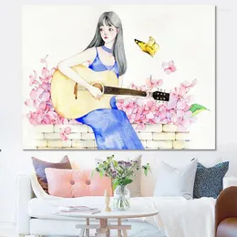 Tappeti per chitarra per chitarra panoramica per pareti arazzo kawaii camera da letto tappeto foglio decorativo