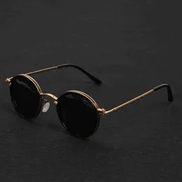 Güneş Gözlüğü Klassnum Erkekler Polarize Sunglases Lüks Tasarım Metal Yuvarlak Çerçeve Güneş Gözlükleri Kadınlar Retro UV400 Tonları Klasik Gözlük 2024 YENİ 24412