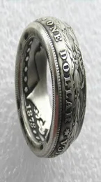 Sprzedawanie srebrnego Plane Morgan Silver Dollar Ring 039heads039 ręcznie robione w rozmiarach 816 Wysoka jakość7225004