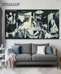 Picasso Famous Art Pinturas Guernica Impressão na tela Picasso Artamento de reprodução imagens de parede para sala de estar decoração 6800447