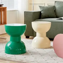 Nordic Creative Buts Zmieniający się stołek zagęszczony domowy krem ​​do jadalni stołek do salonu stolik kawowy plastikowe okrągłe stołki