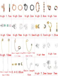 2021 New Style 100 925 Sterling Silver Bear Fashion Classic Wimesticite Ladies Earrings Pericted Jewelry Manufaction Direct S1082416