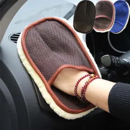 15*24cm 2pcs Car Bumper Cleaning Washer Car Styling Wool Soft Car Washing Gloves Cleaning Brush Motorcycle Washer Care Products