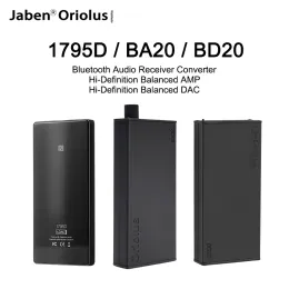 Konnektörler Jaben Oriolus 1795D BA20 BD20 Bluetooth Ses Alıcı Dönüştürücü Gizekçisi Dengeli Amp Hide Finition Dengeli DAC