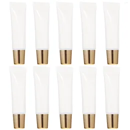 Garranhas de armazenamento Esmaligas lábios Recipiente de mangueira de tubo vazio Viagem de holinetries Recipientes de batom DIY Tubos de plástico