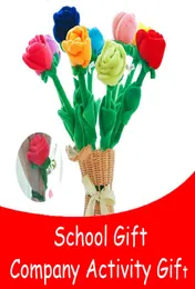 Plüschspielzeug Sonnenblume Rose Cartoon Vorhang Blume Valentine039s Day Bouquet Geburtstag Hochzeit Geschenk796216