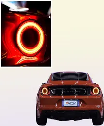 Auto bakre lampa för Mustang LED -bakljus 1521 Ford GT Style Car Tändskolor Turn Signal Fog Brake Dayme Running Lights5903038