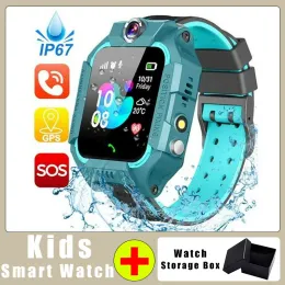 Saatler Akıllı Telefon İzle Çocuklar İçin GPS Çağrı Mesaj Kartı Sim Su Geçirmez Çocuklar İçin Smarple Swatchs S0S IOS Android için Fotoğraf Uzaktan Kumusu
