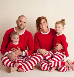 2019 Рождественский набор одежды для одежды ParentChild 2019 Новый год 039s Красный Счастливого Рождества Семья Семья, соответствующая взрослым женщинам, Kid Sleepwear2127929