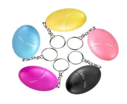 120db Egg Shape Self Defense Alarm Keychain Girl Women Protect Alert Personal Security Alarms system9562689