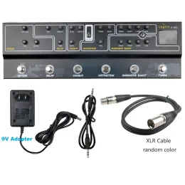 Cables Caline C300 Multi Effects Pedal 9V موالف أمبير النمذجة الغيتار تأثير الغيتار أجزاء الغيتار مع كابل الصوت XLR