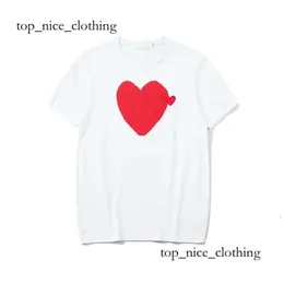 Designer Red Heart Fashion Embroidered Sports & Leisure Summer Cdgs Shirt Cotton Printed Short Sleeve High Quanlity Tshirts Play Brand Unisex T Shirts 563