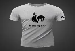 Le Coq Sportif Summer Klasik Kısa Kollu Tshirt artı Gevşek Yağlı Erkekli Çok Yönlü Spor Yarım9852253