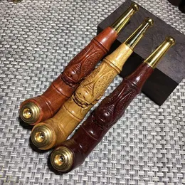 Último Ebony Rosewood Woow Woodved Wooden Tuble Color preto Cigarro Cigarro Tobacco Filtro de ervas Tubos de martelo Acessórios Platas de óleo de tubo de ferramenta