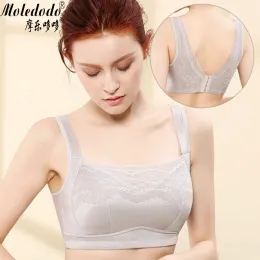 BRAS Fake Breast Forms Bra Mastectomy Bra 90C Gray Lace Pocket BH For Silicone Breast Protes Cancer Women Artificial Boobs D3