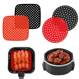 Double Boilers Alimento Silicone Air Fryer Liner não baking tapete reutilizável almofada de cozinha interna de cozinha acessórios de cozinha