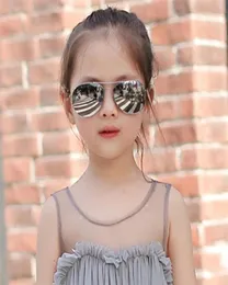 Metal Kids Pilot Солнцезащитные очки с двойным лучом мальчики девочки девочки UV400 Защита Авиация солнечные очки8998828